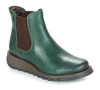 Fly London Benzin Grüne Salv Damen Lederstiefel