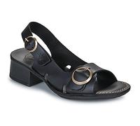 Fly London Keilabsatzsandalen P145237000 in Schwarz 40