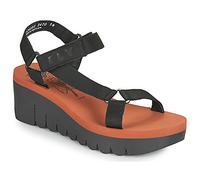 Fly London Keilabsatzsandalen YEFA in Schwarz 38