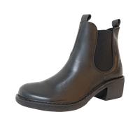 FLY London Stiefelette Leder Schwarz - 38