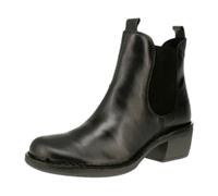 FLY London Stiefelette Leder Schwarz - 37