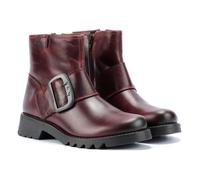 Fly London Rily Leder Damen Rote Stiefel EU 38 / UK 5