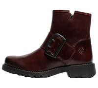 Fly London Rily Leder Damen Rote Stiefel EU 40,5 / UK 7
