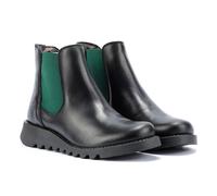 Fly London Damen Salv195fly Fashion Boot, Black Teal Elastic, 39 EU