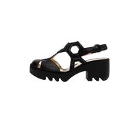 FLY London Sandalen Leder Schwarz/Schwarz - 39