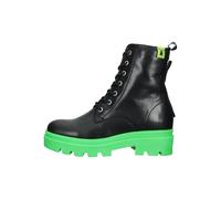 FLY London Stiefelette Leder Schwarz/Grün - 38