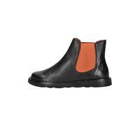 Stiefelette FLY LONDON "Fly London Stiefelette Leder/Textil", Damen, Gr. 37, rot (schwarz, rot), Leder, Textil, casual, Schuhe (97453865-37) schwarz, rot
