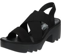 Riemchensandale FLY LONDON "Fly London Sandalen Leder", Damen, Gr. 41, schwarz, Leder, Schuhe Riemchensandale (75642956-41) schwarz