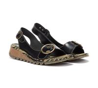 Fly London Tram723fly, Damen Slingback Sandalen, Schwarz (Black), 37 EU