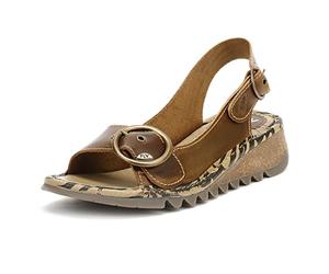 Fly London Tram723fly, Damen Slingback Sandalen, Braun (Camel), 37 EU