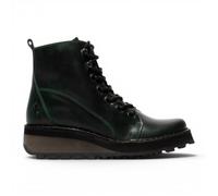 Fly London Womens Green Leather Schnürstiefel - HAZI147 EU 38