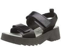 Fly London Women's MEKA857FLY Wedge Sandal, Schwarz, 40 EU