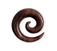 Fly Style 1 Stück Dehnschnecke aus Holz - Natur-Piercing-Schmuck, Grösse:26 mm