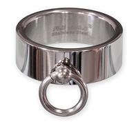 Fly Style 'Ring der O' aus Edelstahl - Slave - Finger-Schmuck für Damen und Herren, Ring Größe:17.5 mm, Oberfläche:Poliert