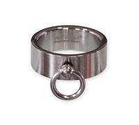 Fly Style Ring der O aus Edelstahl - Slave - Finger-Schmuck für Damen und Herren, Ring Größe: 20.0 mm, Oberfläche: Matt