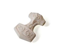 Fly Style Wikinger Schmuck: Thors Hammer Kettenanhänger aus Knochen - Mjölnir Amulett für Herren und Damen