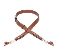 FLYAMAPIRIT Schultergurt für Longchamp Taschen, Damen, Ledergurt-Umrüstsatz, Verstellbarer Ersatzgurt für Geldbörse, Handtaschen etc. (Cognac + Goldhaken, 2,5 cm breit)