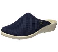 FlyFlot Damen Schuhe Hausschuhe Pantoffeln Keilabsatz, Größe:41 EU, Farbe:Blau