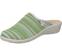 FlyFlot Damen Hausschuhe Velourett, Teddyfutter, PU-Sohle in blau, Größe 41.0, 36283 9003 BLU