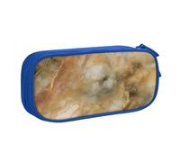 FLYIFE Großes Federmäppchen mit 2 Fächern, goldener Marmor, Federmäppchen, Organizer für Mädchen, Jungen, Studenten, Schule, Büro, Uni, Schwarz, blau, Einheitsgröße, Schulranzen