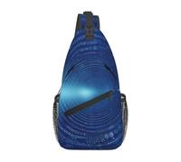 FLYIFE Schöne Schultertasche mit Schmetterlings-Motiv, für Damen und Herren, Crossbody-Rucksack, Wandern, Sport, Brusttasche, Schultasche, Blue Hippie Art, Einheitsgröße