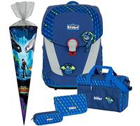 Flying Monsters - Dragons Drache - Scout Sunny II mit Funny Snaps® Schulranzen-Set 5tlg. mit Sporttasche - SCHULTÜTE GRATIS DAZU