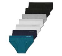 FM London 7er-Pack Essentials Herren Slip - Unterhosen für Männer mit Hohem Baumwollanteil, ohne Etikett, Moderner Slip für Herren mit Anti-Rutsch-Elastikbund Mehrfarbig L