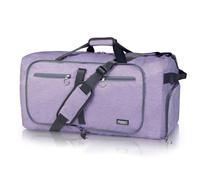 Fmeida Sporttasche Damen Kleine Reisetasche Reisentaschen Travel Bag Weekender Faltbare Saunatasche Wasserdicht Kliniktasche Geburt 65L Lila
