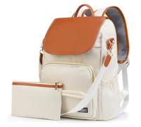 Fmeida Taschenrucksack 2 in 1 Damen Rucksack Laptop Anti Diebstahl Nylon Rucksackhandtaschen Wasserdichte Schultertasche Casual Daypack Klein Reiserucksack Cityrucksack für Frauen Mädchen