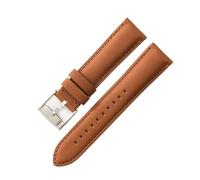FNBDDX Uhrenarmband passend for Fossil wasserdichte dunkelblaue Rose Stahlschnalle 22 mm 24 Universal-Uhrenarmbänder(Light Brown-Steel-K8,24mm)