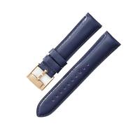 FNBDDX Uhrenarmband passend for Fossil wasserdichte dunkelblaue Rose Stahlschnalle 22 mm 24 Universal-Uhrenarmbänder(Light Blue-Rose-K8,24mm)