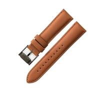 FNBDDX Uhrenarmband passend for Fossil wasserdichte dunkelblaue Rose Stahlschnalle 22 mm 24 Universal-Uhrenarmbänder(Light Brown-Black-K8,24mm)