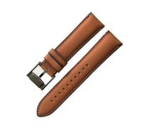 FNBDDX Uhrenarmband passend for Fossil wasserdichte dunkelblaue Rose Stahlschnalle 22 mm 24 Universal-Uhrenarmbänder(Brown Black(L)-Black,22mm)