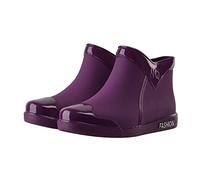 FNKDOR Gummistiefel Damen Kurz Weitschaft Flach Regenstiefel