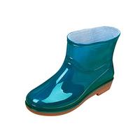 FNKDOR Gummistiefel Damen Kurz Weitschaft Regenstiefel#17