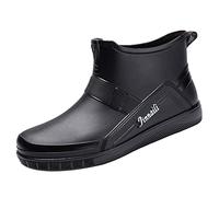 FNKDOR Gummistiefel Herren Kurz Weitschaft Regenstiefel Stiefelette