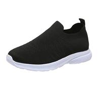 FNKDOR Slip On Sneakers Damen Ohne Schnürsenkel Mesh Atmungsaktiv Sportschuhe Turnschuhe Laufschuhe#55