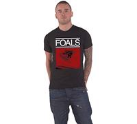 Foals T Shirt Rot Roses Band Logo Nue offiziell Herren Schwarz M