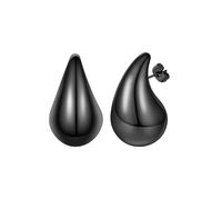 FOCALOOK Damen-Ohrringe, Edelstahl/vergoldet, Tropfenform, 10/20 mm, Drop Earrings, 20 mm, Edelstahl, Ohne Edelstein