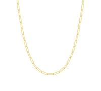 FOCALOOK Posaune Kette Damen aus Edelstahl/vergoldet, feine Kette für Anhänger Silber/Gold/Schwarz/Roségold, Breite 1,8 mm/3 mm - Länge von 35 cm bis 60 cm, mit Box, Ajustable, Metall, Kein Edelstein