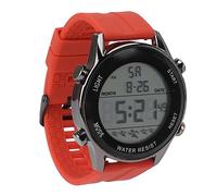 Fockety Leuchtende Uhr, 25,5 cm Länge, Stoßfeste Elektronische Sportuhr aus Acrylharz mit Spiegel für den Außenbereich (Rot)