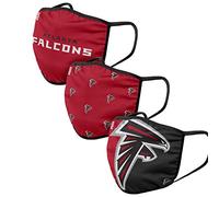 FOCO Atlanta Falcons NFL Face Covering 3Pack Face Mask Forever Collectibles - One-Size