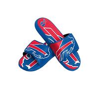 FOCO Buffalo Bills NFL Colorblock Big Logo Gel Slide Blue red Badelatschen Hausschuhe - S