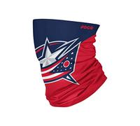 FOCO Columbus Blue Jackets NHL Colour Block Big Logo Gaiter Scarf Forever Collectibles - One-Size