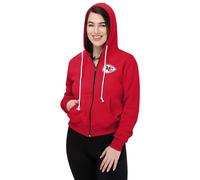 FOCO Damen Kapuzenpullover mit durchgehendem Reißverschluss Sweatshirt, Team, Medium