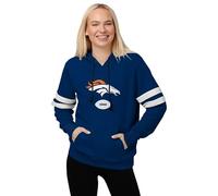 FOCO Damen Kapuzenpullover mit gestreiften Ärmeln Sweatshirt, Team, X-Large