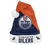 FOCO Edmonton Oilers 2020 Basic Santa NHL Weihnachtsmannmütze, One Size