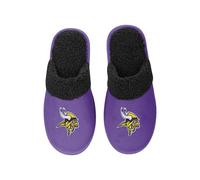 FOCO Herren-Hausschuhe mit NFL-Motiv, Team-Farbe, Wildleder, Sherpa-Scuff, Minnesota Wikinger, Large