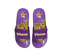 FOCO Herren NFL Team Wordmark Logo Athletic Sport Shower Flip Flop Sandalen Gel Slides Minnesota Vikings L, 11-12