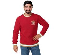 FOCO Herren Standard NFL Logo Sherpa Crewneck Sweater, Team-Farbe